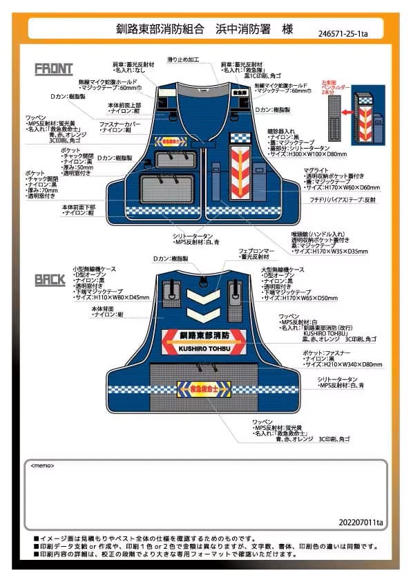 1回目の依頼シート